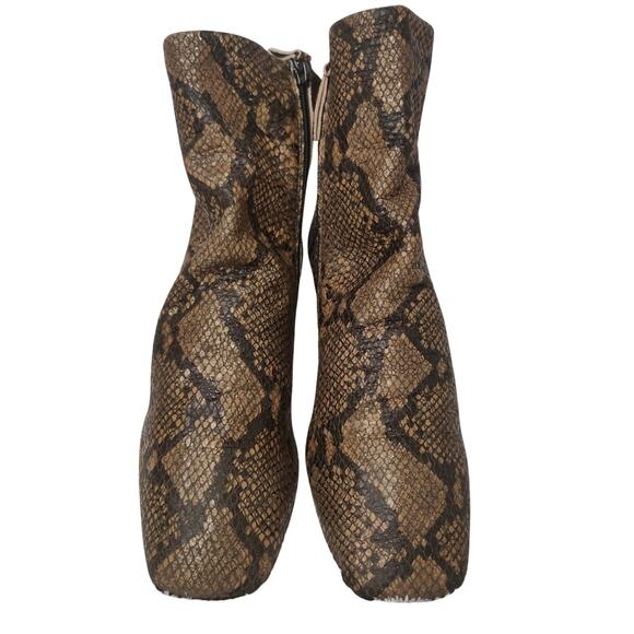 New tan Free people snake skin slouchy bootie sz 38 7.5 - Picture 2 of 7